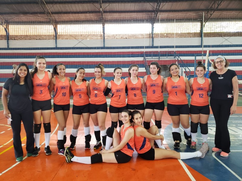 Vôlei Feminino na final estadual dos Jogos Infantis