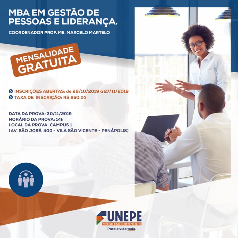 Funepe oferece MBA em Gestão de Pessoas e Liderança