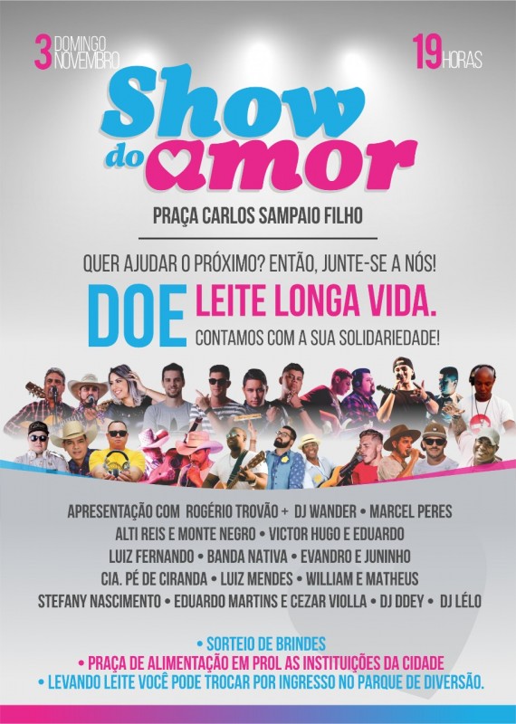 Show do Amor reúne artistas em prol da Santa Casa e Hospital do Câncer