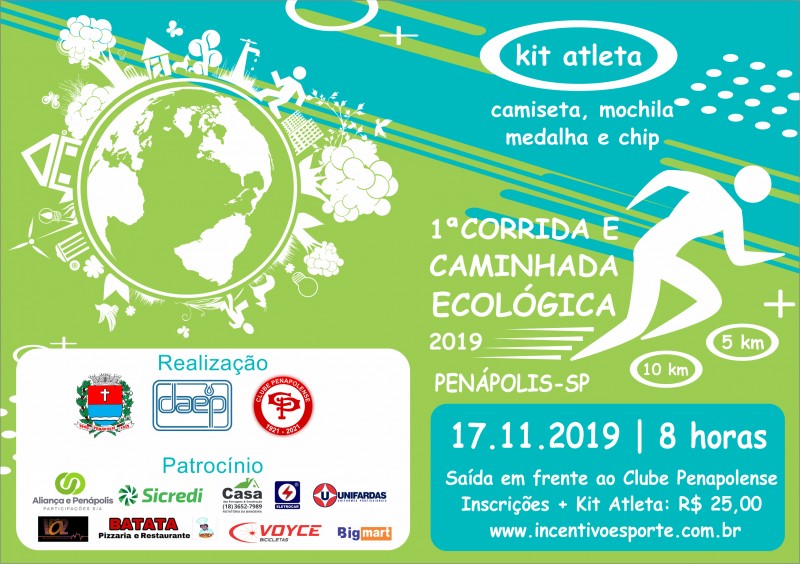 Abertas inscrições para 1ª Corrida e Caminhada Ecológica