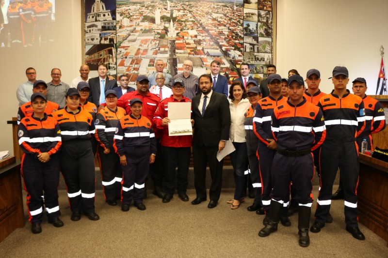 Câmara recebe Grupamento de Socorristas e Bombeiros Voluntários