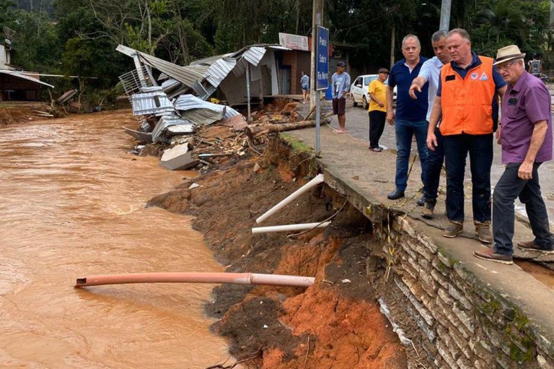 Passa de 3 mil o número de desalojados pelas chuvas no Espírito Santo