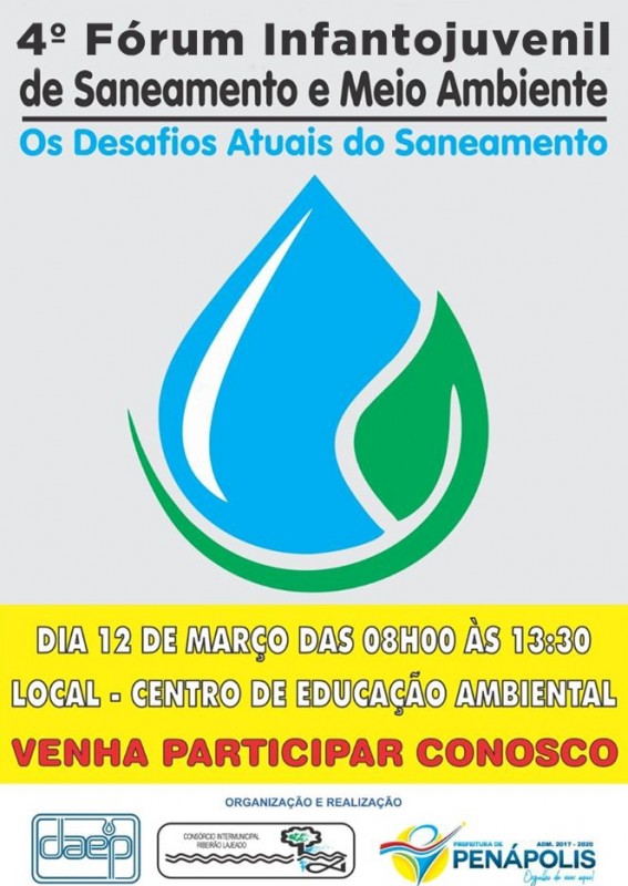 Daep promove Fórum Infantojuvenil do Meio Ambiente quinta-feira