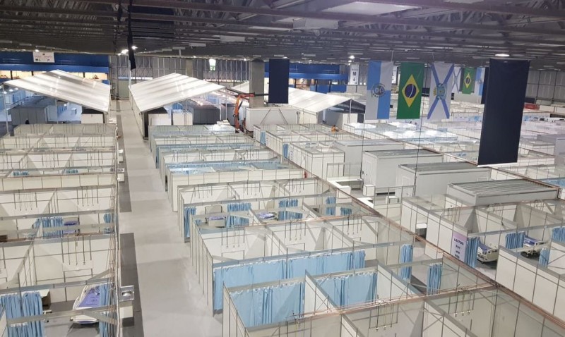 Hospital de campanha do Riocentro fica pronto