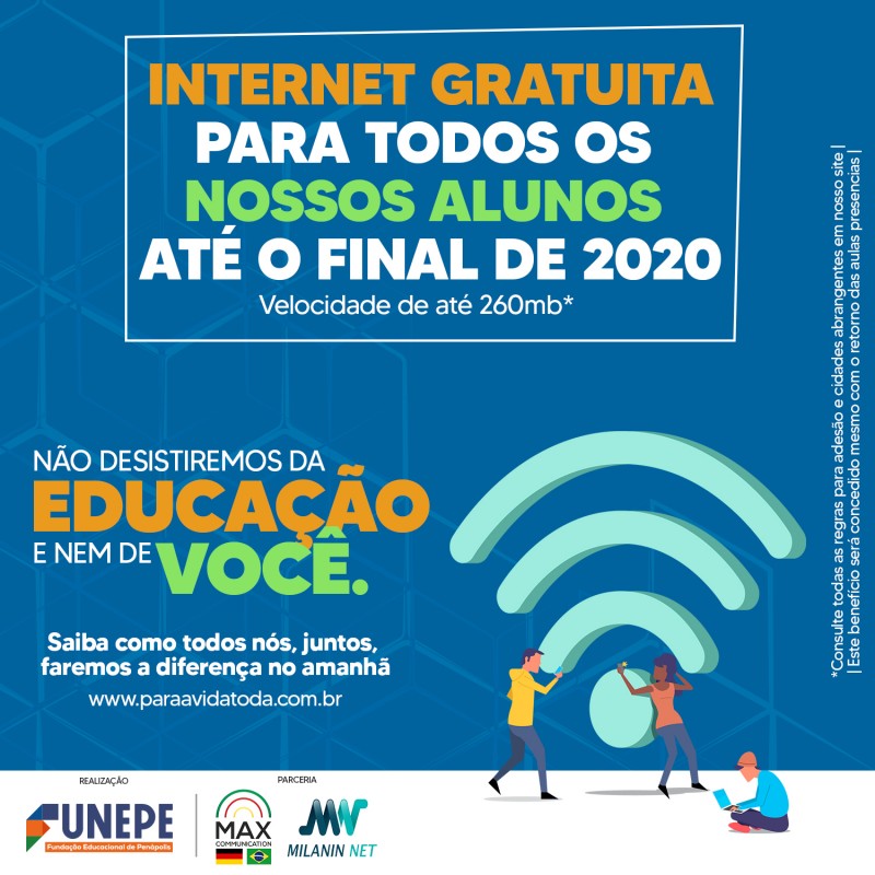 Funepe lança programa de internet gratuita para todos os alunos e professores