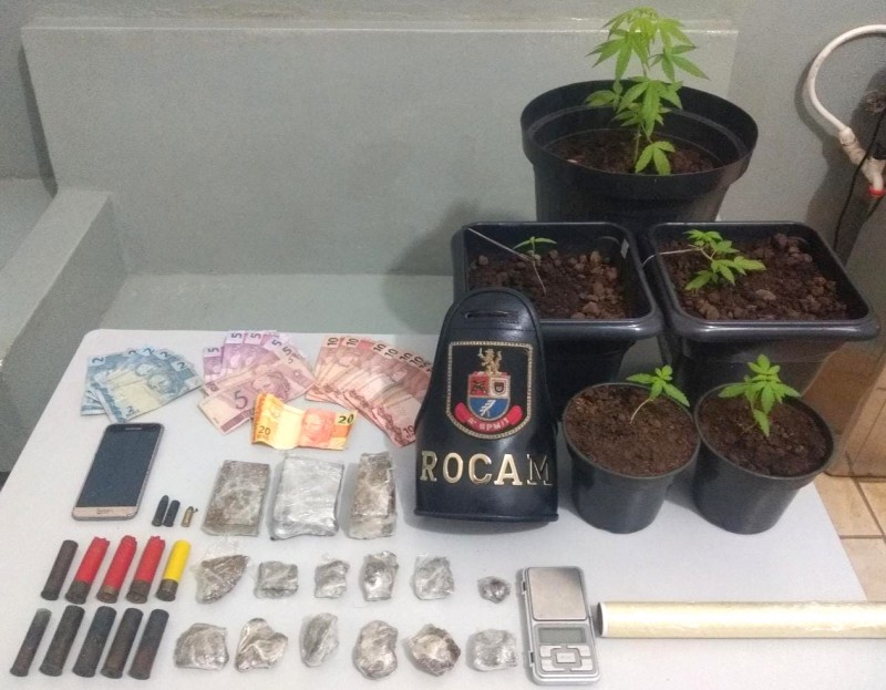 Estudante é preso com plantação de maconha dentro de residência