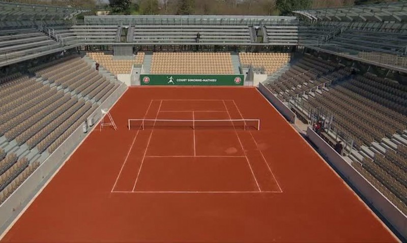 Roland Garros terá público limitado a 60% da capacidade do estádio