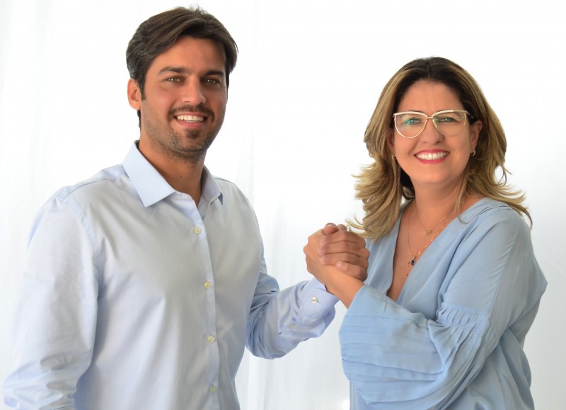 Caique Rossi confirma pré-candidatura de Drª Mirela Fink para sua vice-prefeita