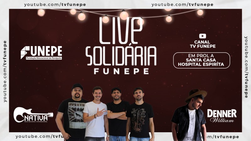 Funepe realiza live solidária em prol a entidades sociais