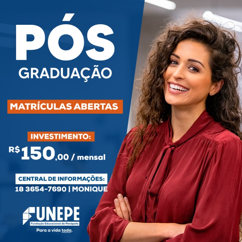 Funepe abre inscrições para cursos de pós-graduação