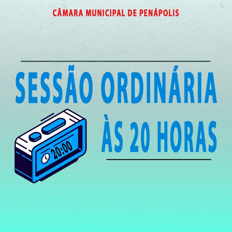 Câmara terá novo horário e 5 projetos na sessão segunda-feira