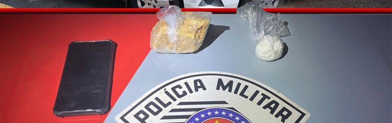 PM prende rapaz com crack e cocaína em vicinal