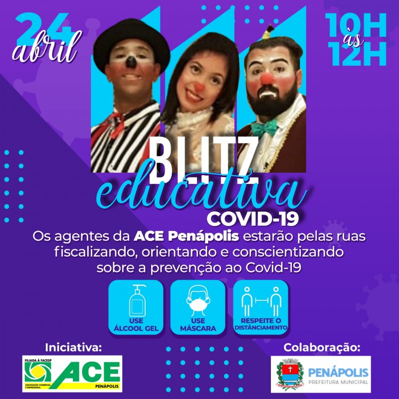 ACE promove blitz solidária no comércio de Penápolis