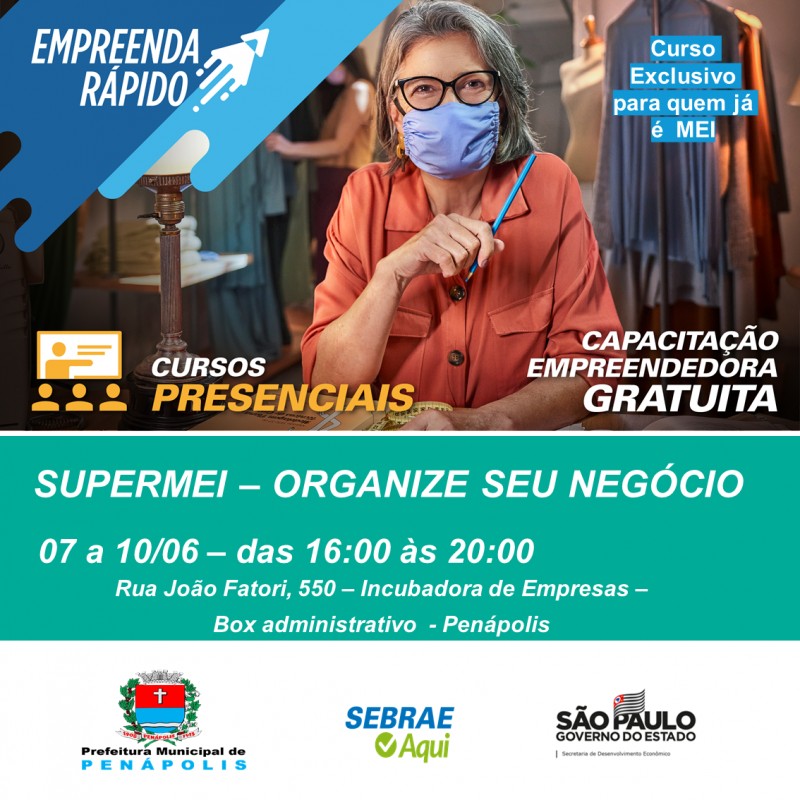 Sebrae informa mudança na data de cursos