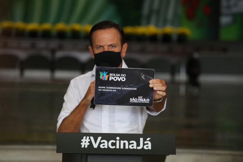 Doria sanciona o Bolsa do Povo para investimento de R$ 1 bi em programas sociais em 2021