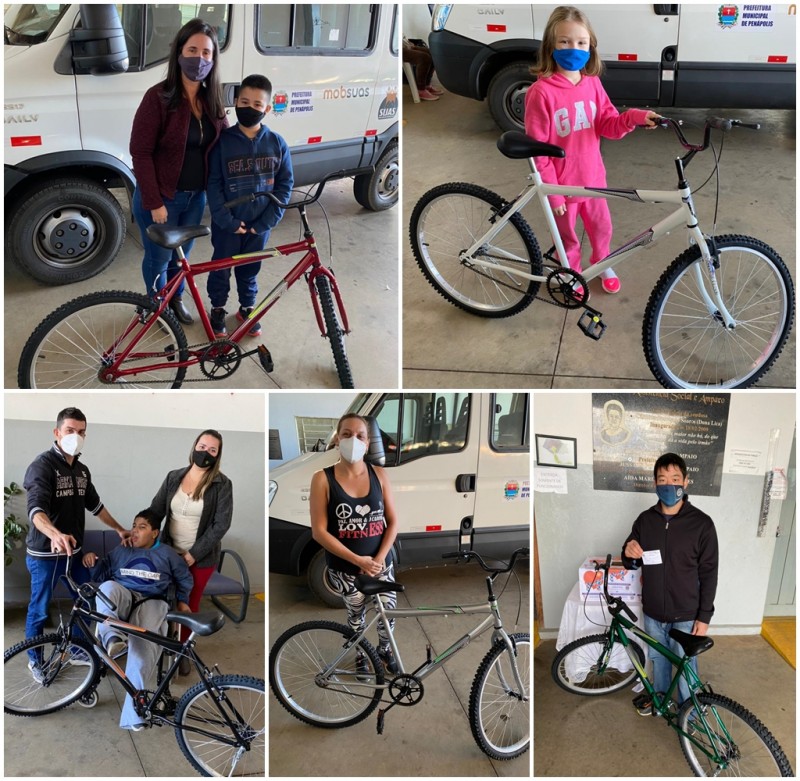 Fundo Social realiza sorteio de bicicletas da Campanha do Agasalho