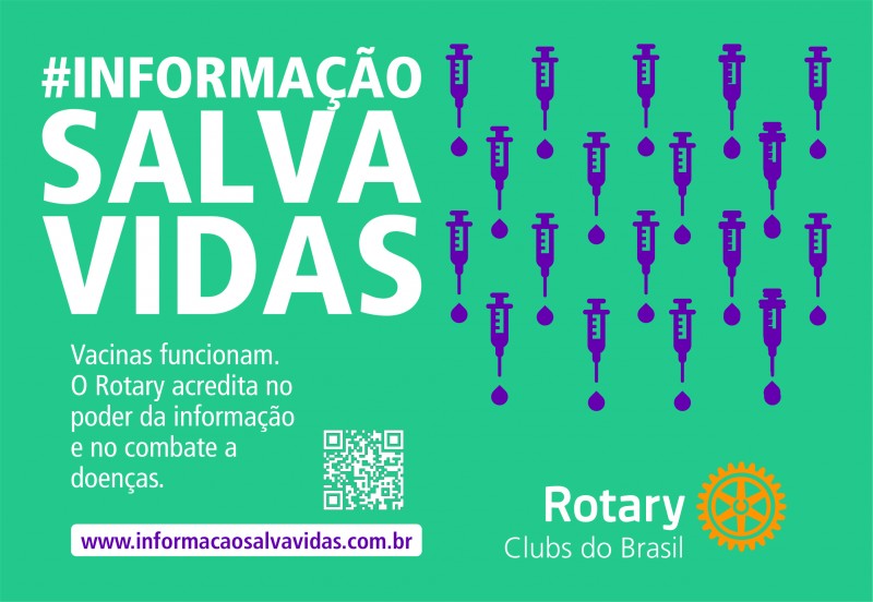 Rotary Clubs do Brasil iniciam Campanha #InformaçãoSalvaVidas