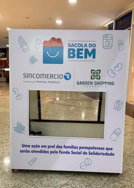 Sincomércio e Garden Shopping se unem para arrecadação de alimentos