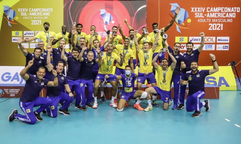 Brasil vence Argentina e conquista o 33º título Sul-Americano de vôlei