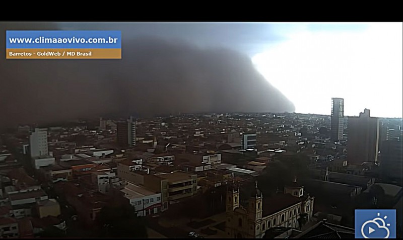 Tempestade de areia atinge cidades do interior de São Paulo