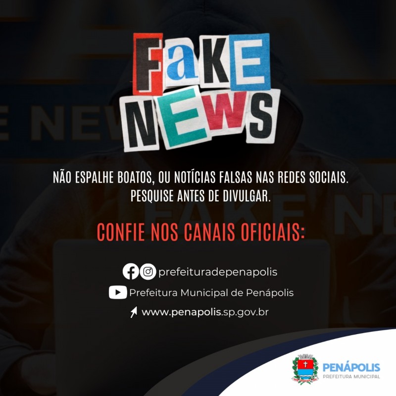 Prefeitura de Penápolis lança cartilha contra as Fake News