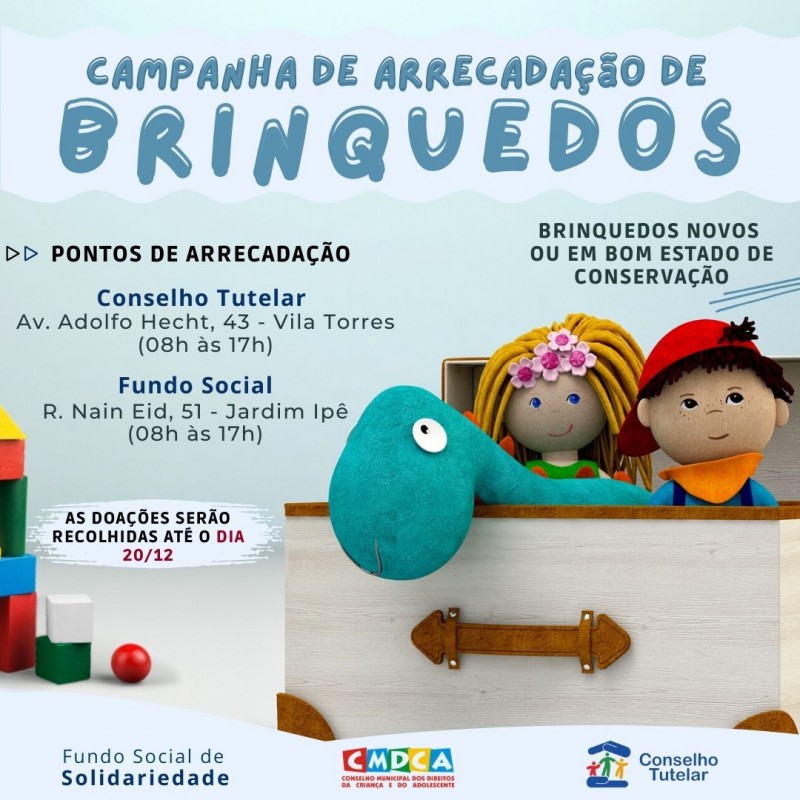 Penápolis realiza Campanha de Arrecadação de Brinquedos