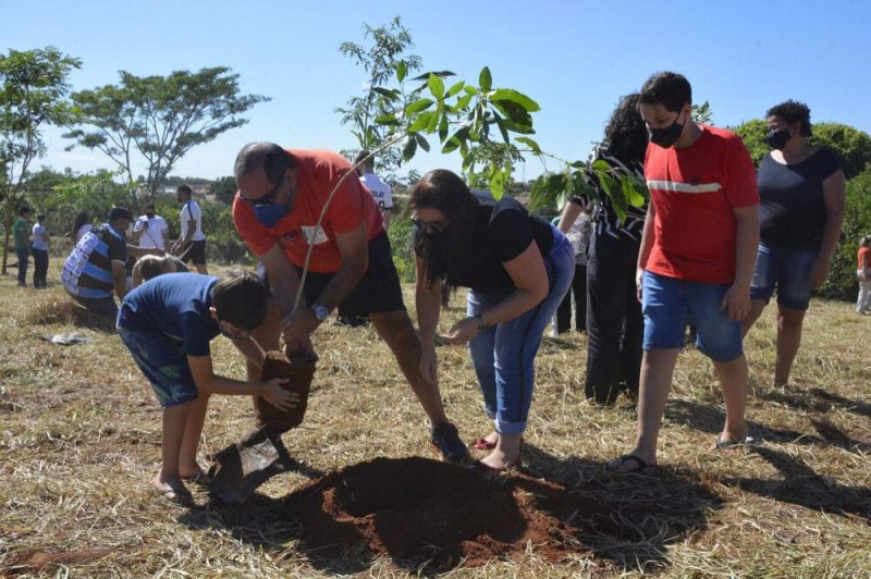 Prefeitura de Birigui comemora aniversário da cidade com plantio de 110 mudas de árvores