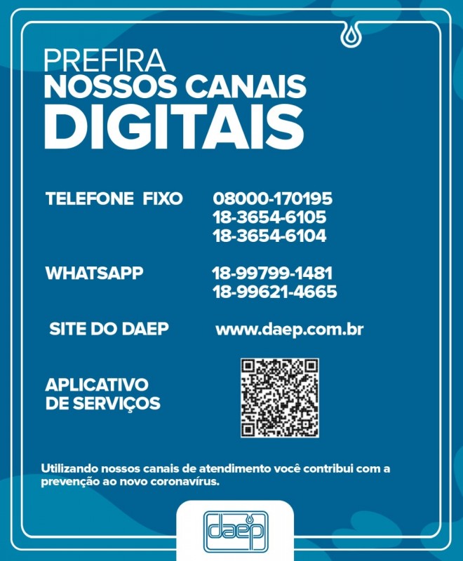 Daep orienta população para uso dos canais digitais para solicitação de serviços