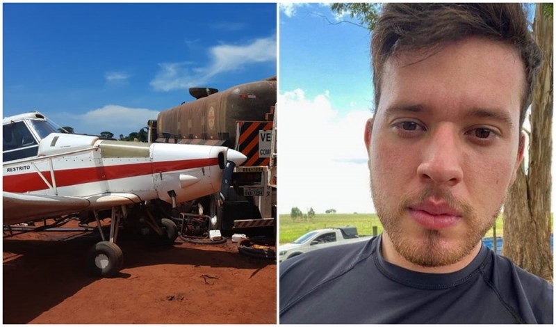 Jovem morre após ser atingido por avião agrícola pilotado pelo pai no interior de SP