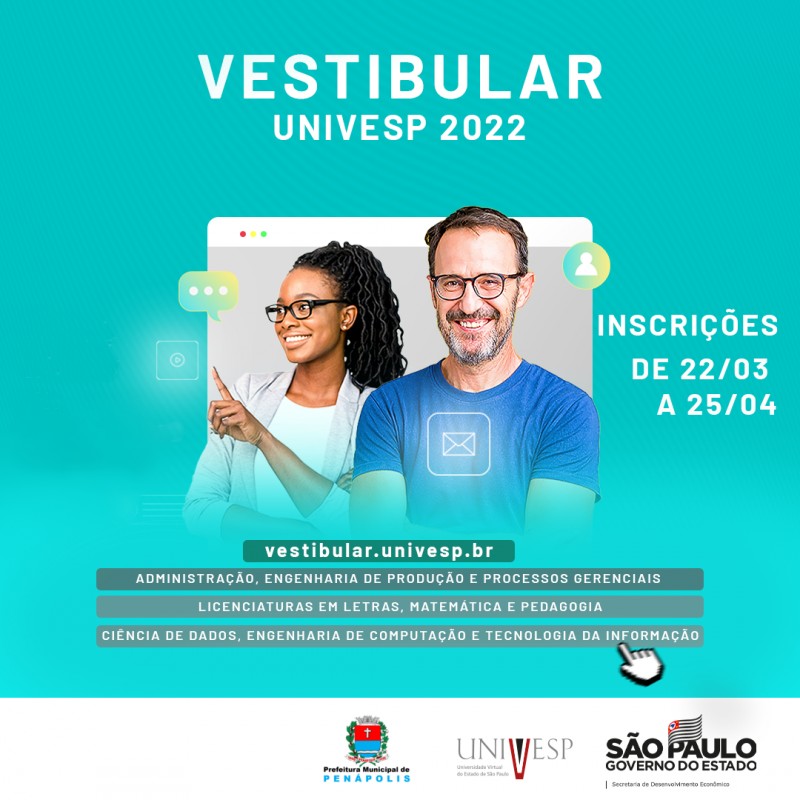 Universidade gratuita: Univesp inscreve para vestibular até dia 25