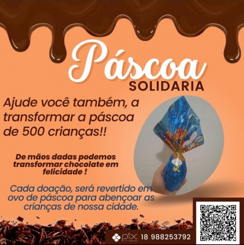 Projeto Páscoa Solidária quer atender 500 crianças carentes de Penápolis