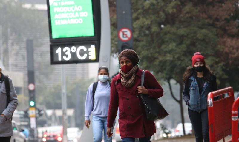 Inmet prevê frio em todo o país a partir deste domingo