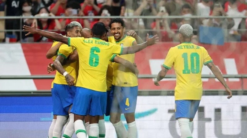 Seleção brasileira joga bem e goleia a Coreia do Sul em amistoso