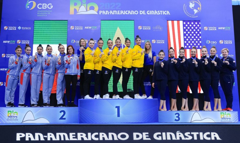 Pan de Ginástica: Brasil é bicampeão na disputa geral dos conjuntos