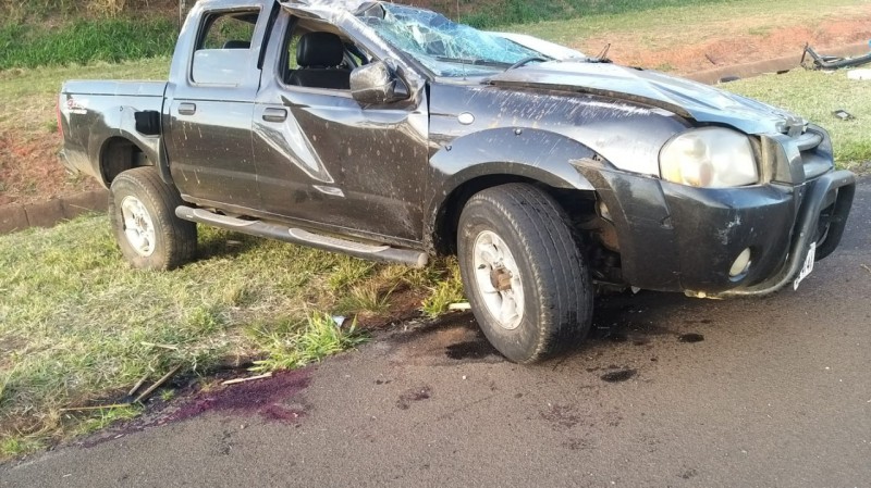 Irmãos morrem após caminhonete capotar na rodovia Marechal Rondon