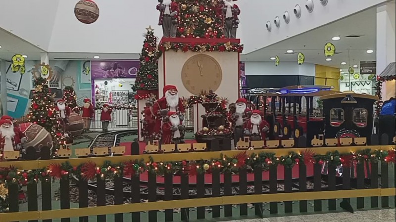 Papai Noel chega ao Penápolis Garden Shopping