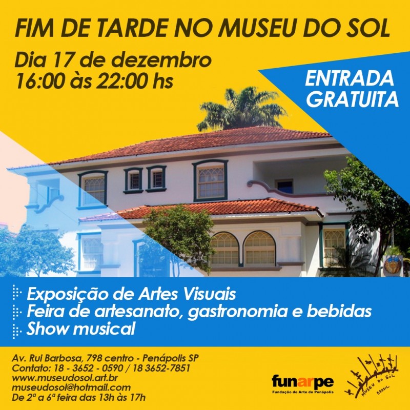 Museu do Sol realiza feira cultural e gastronômica neste sábado