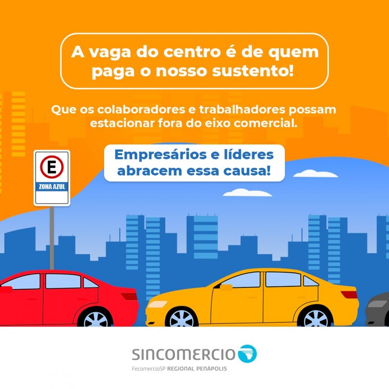 Sincomércio promove campanha para liberar vagas para consumidores