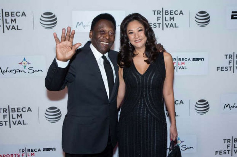 Pelé é casado com a penapolense Márcia Aoki