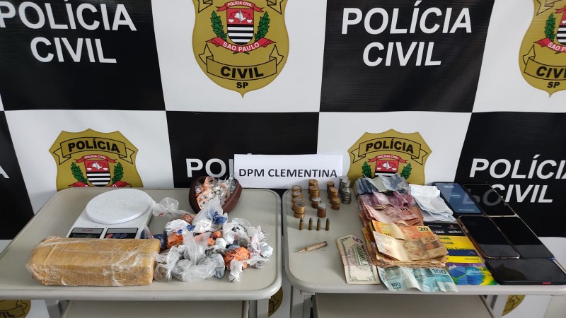 Polícia Civil prende homem por tráfico e apreende drogas em Clementina