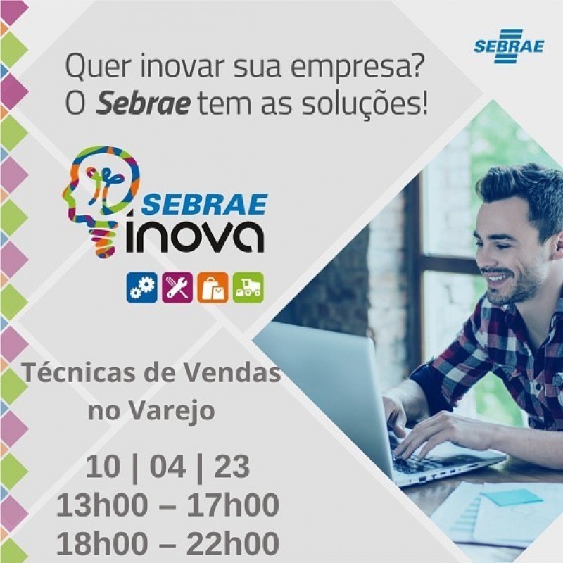 Curso de técnicas de venda no varejo do Sebrae está com inscrições abertas