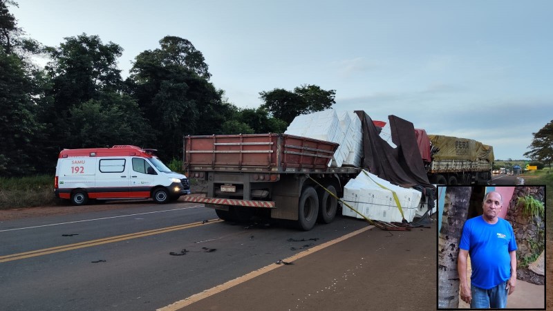 Motorista de caminhão que residiu em Penápolis morre em engavetamento no MS