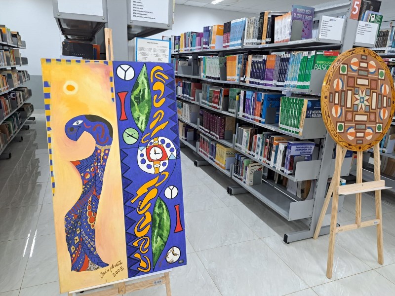 Funepe: biblioteca promove exposição ‘Mandalas’ do artista José de Oliveira