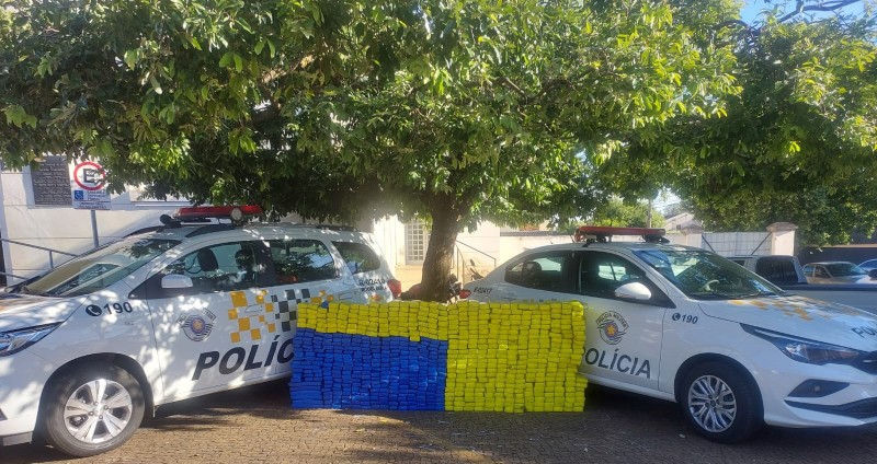 Polícia Civil incinera tijolos de maconha apreendidos na Assis Chateaubriand