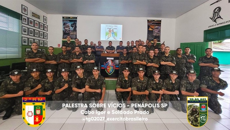 Rocam ministra palestra a atiradores do Tiro de Guerra local