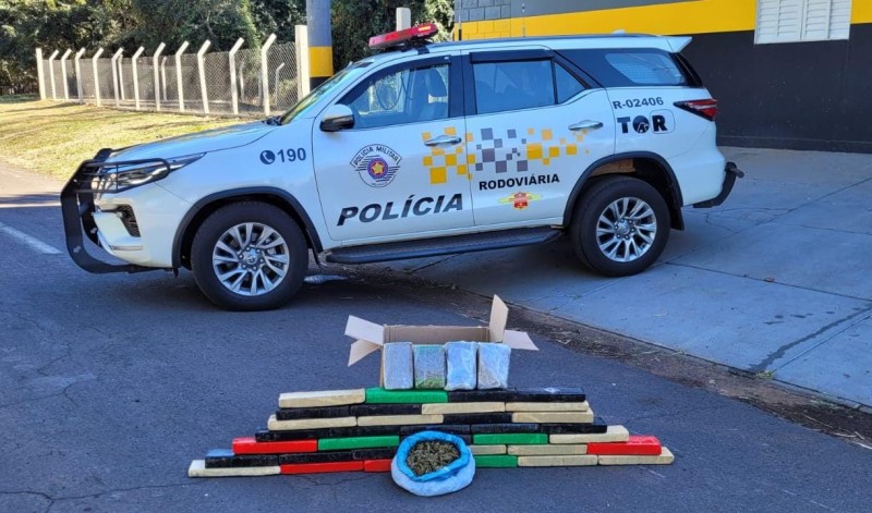 Polícia Militar Rodoviária prende homem por tráfico de drogas