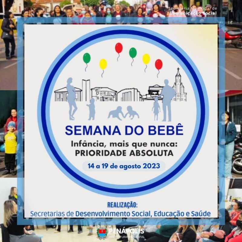 Nova edição da Semana do Bebê será de 14 a 19 de agosto