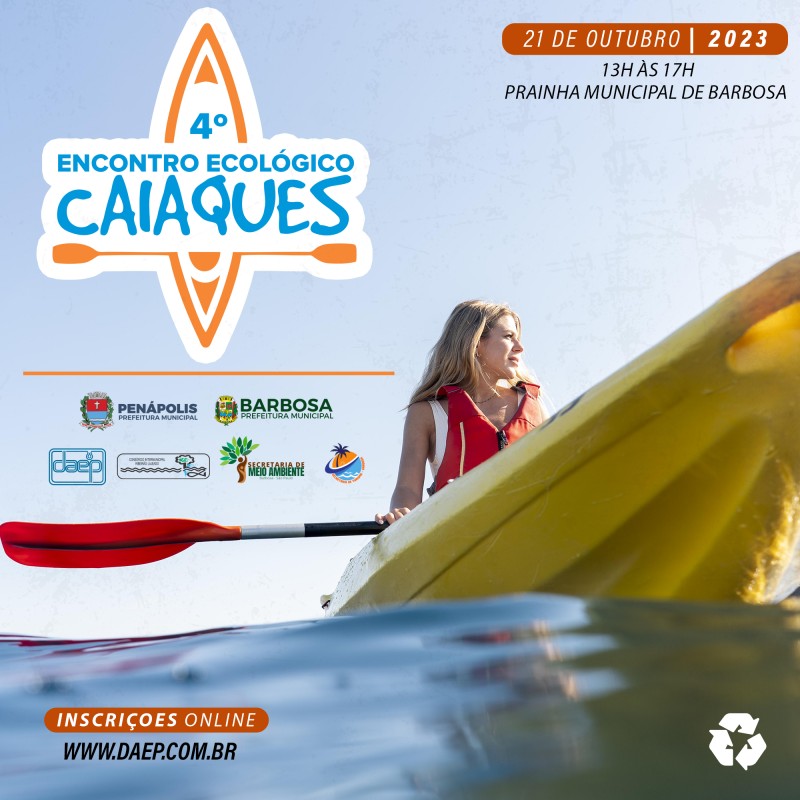 4ª edição do encontro ecológico de caiaques e stand up paddle em outubro