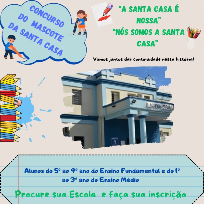 Santa Casa lança concurso cultural para escolha de Mascote