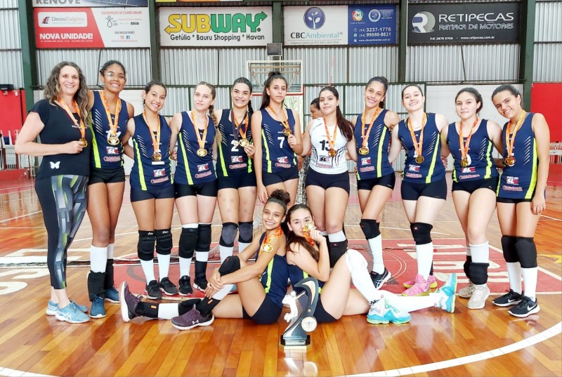 Vôlei feminino infantil é campeão da Série Ouro da Liga Amar-Vôlei 2023